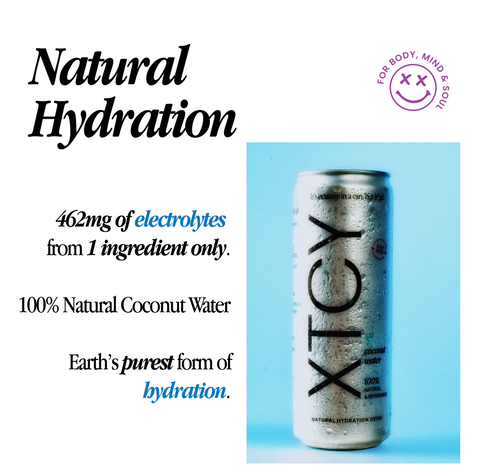 XTCY Natural Hydration Coconut Water